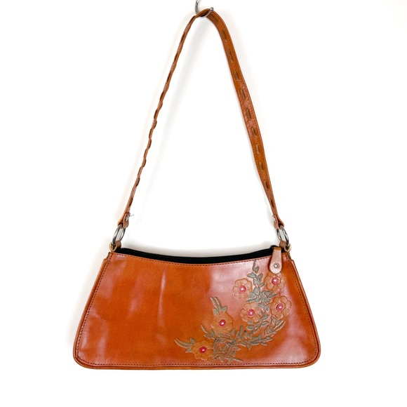 Floral Leather Shoulder Bag - Picture 2 of 7